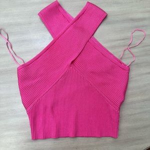 Pants Store NWT pink crossover tank top